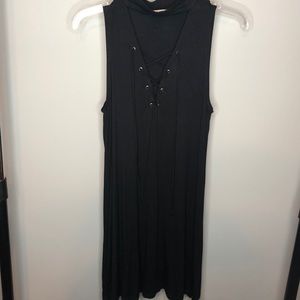V-Neck Choker Dress